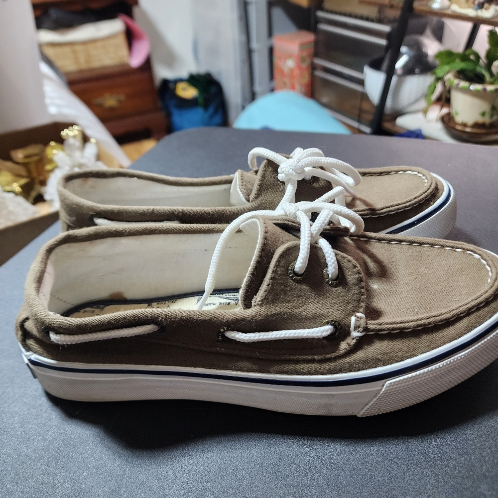 SPERRY EUC MENS SZ 7M BAHAMA LI BOAT SLIPON SHOES